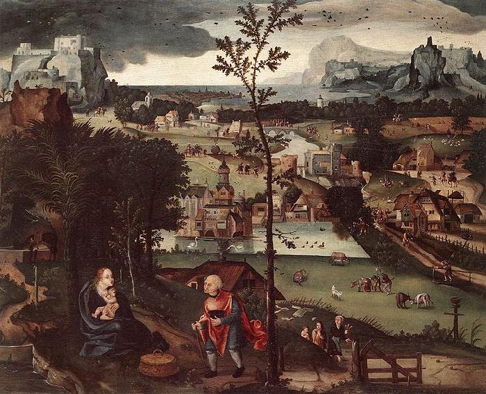 Joachim Patinir Landscape with the Rest on the Flight